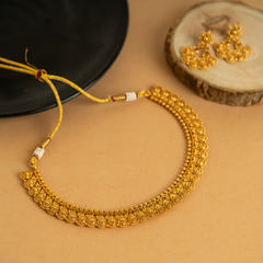 Gold Plated Elegant Designer Traditional Temple Necklace Set