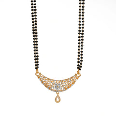Trending gold polished short mangalsutra
