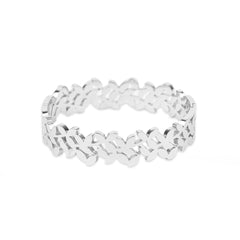 Anti Turnished Silver Plated Leaf Korean Kada - Rukhmani