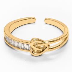 Unique Heart Shape Design with Gold Plated Diamond Rings