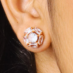 Round Shape Diamond Earrings Studs