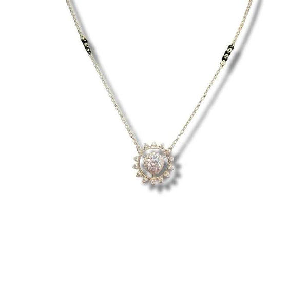 Floral Halo Diamond Mangalsutra