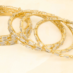 American Diamond Gold Plated Bangles