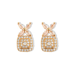 Radiance Square With Marquise Diamond Earrings