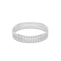 Silver Plated Anti Tarnished Designer Kada Bracelet - Rukhmani