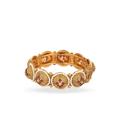 Gold Plated Rajwadi Pearl Bangles