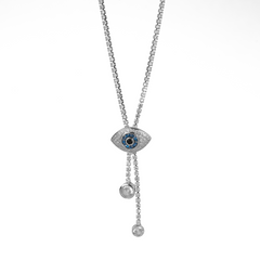 Delicate eye structure trending necklace