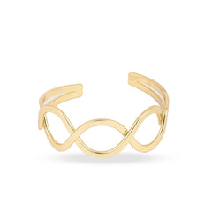 Gold Plated Fancy Design Oval Shape Beautiful Bracelet - Rukhmani