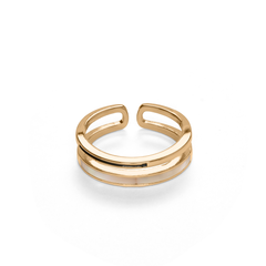 Gold Plated Adjustable Fancy Finger Ring