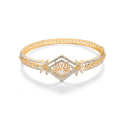 Unique Square Design gold plated diamond Bracelet