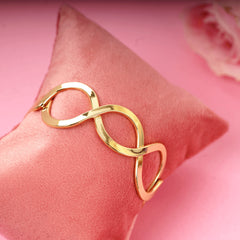 Gold Plated Fancy Design Oval Shape Beautiful Bracelet