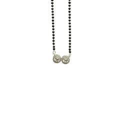 Radiant Solitaire Mangalsutra in Gold Finish