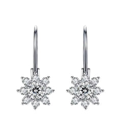 Fine Jewelry Women Earrings Hammered Inlay Square Studs Earrings 925 Silver  Zricon Stud Earrings