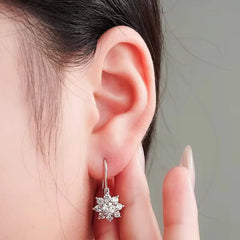 Fine Jewelry Women Earrings Hammered Inlay Square Studs Earrings 925 Silver  Zricon Stud Earrings