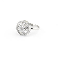 Spinning Flower Adjustable Diamond Ring - Rukhmani