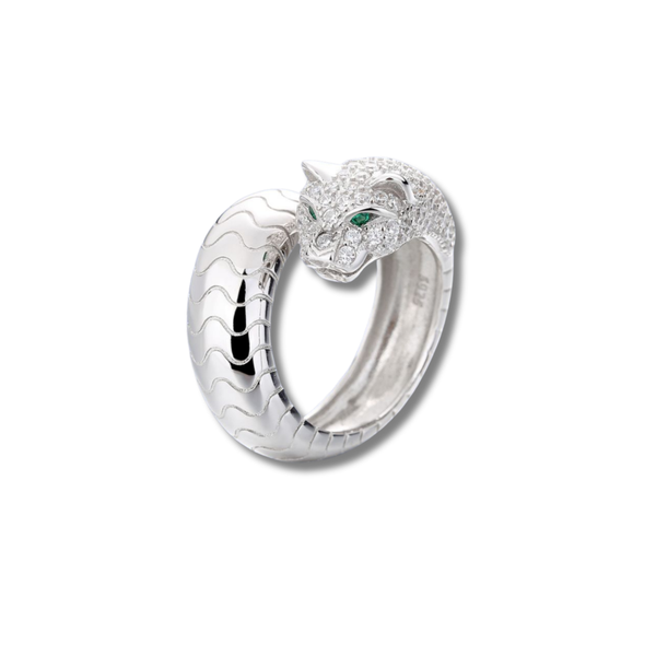Panther Design Ring in 925 Sterling Silver