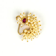 Fancy Design Heritage Pearl Gold Plated Nath