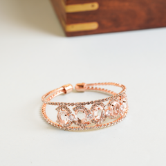 Fancy Rose Gold Wedding Diamond Bracelets