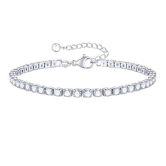 Women Jewelry Fashion Charming 925 Sterling Silver Tennis Bracelet for Girl Lady Women