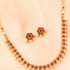 Authentic Maharashtrian Necklace with Earrings