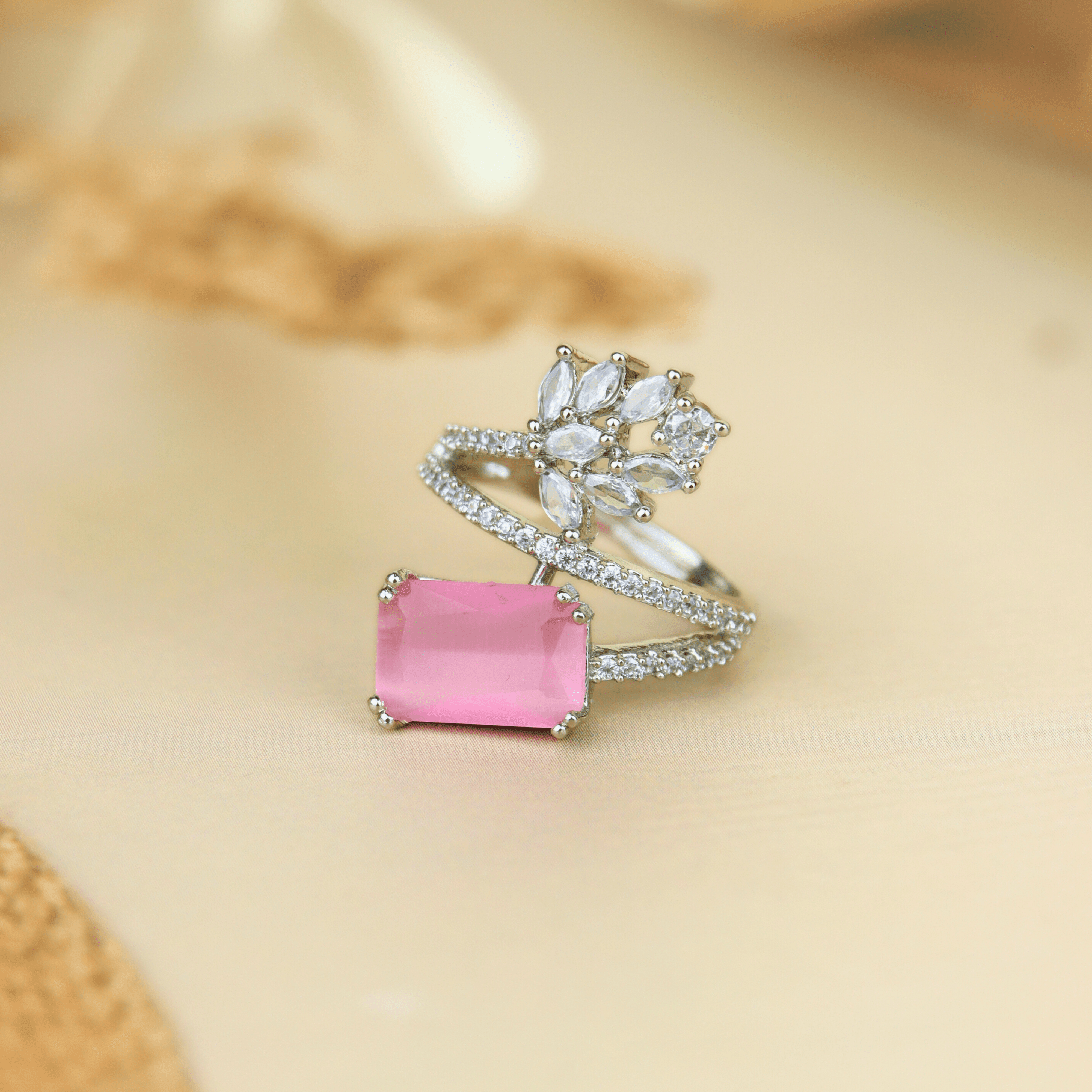 Classic Pink Splendor Ring - Rukhmani