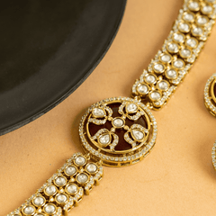 Elegant Designer Traditional Rajwadi Choker Set - Rukhmani