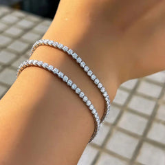 Women Jewelry Fashion Charming 925 Sterling Silver Tennis Bracelet for Girl Lady Women