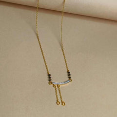 Silver Teardrop Elegance Mangalsutra