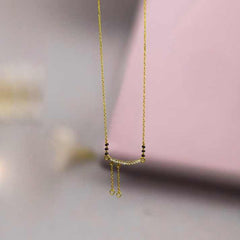 Silver Teardrop Elegance Mangalsutra