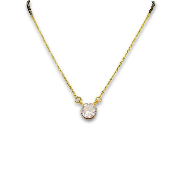 Silver Floral Radiance Mangalsutra
