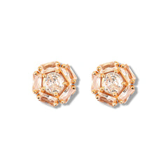 Round Shape Diamond Earrings Studs