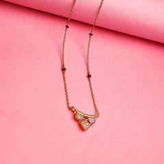 Triple Drop CZ Gold Mangalsutra
