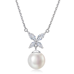 925 Sterling Silver Butterfly Pearl Elegance Set