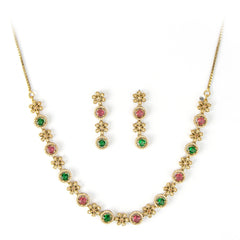 Duel Colored Diamond Necklace