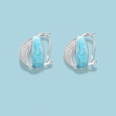 925 Sterling Silver Unicorn Stud Earrings | Rhodium Plated with Cubic Zirconia