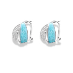 925 Sterling Silver Unicorn Stud Earrings | Rhodium Plated with Cubic Zirconia