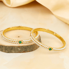 Gold Plated Maharashtrian Pearl Bangles