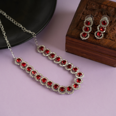 Red Diamond designer necklace set