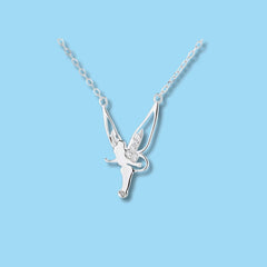 925 Sterling Silver Fairy Pendant Necklace