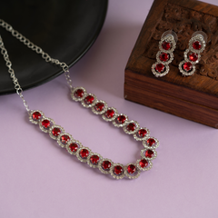 Red Diamond designer necklace set