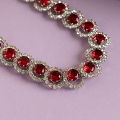 Red Diamond designer necklace set