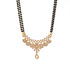 Trendy Models Beautiful Design Gold Plated Pendant Mangalsutra