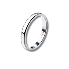 925 Sterling Silver Eternity Band with Triple Row Cubic Zirconia