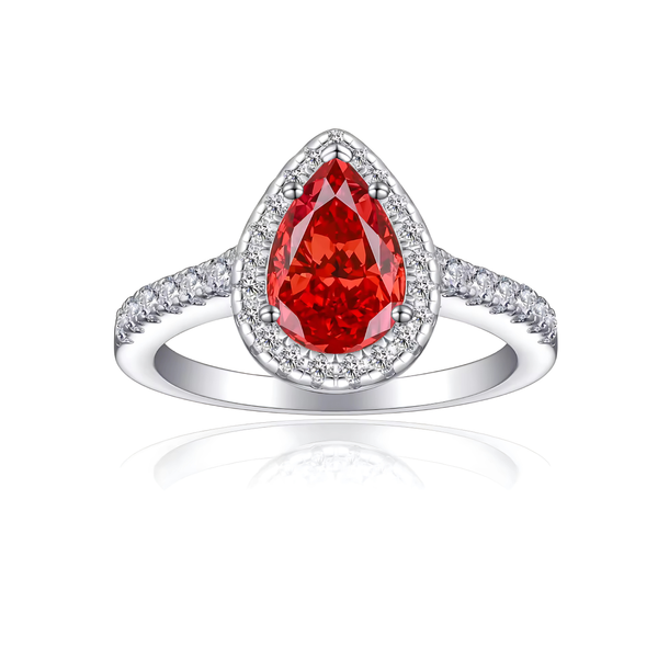 925 Sterling Silver Teardrop Elegance Pear Ring