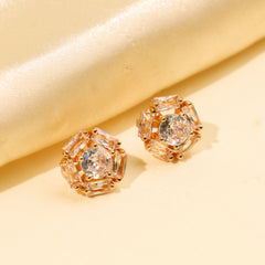 Round Shape Diamond Earrings Studs