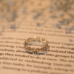 Adjustable Fancy Chain Shape Design Diamond Rings