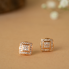 Real Diamonds Stud Earrings Party Wear