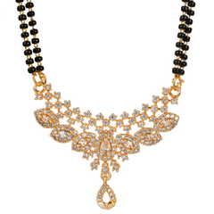 Trendy Models Beautiful Design Gold Plated Pendant Mangalsutra