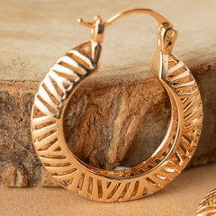 Trending Gold Plated Vintage Hoops Earrings