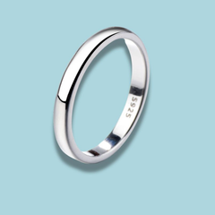 925 Sterling Silver Eternity Band with Triple Row Cubic Zirconia